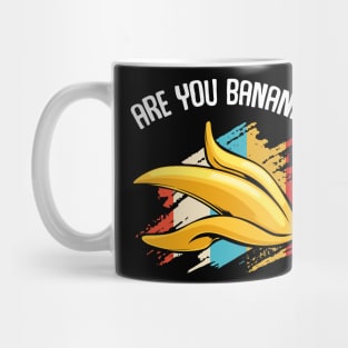 Banana - Are You Banana? Retro Style Fruit Vintage Mug